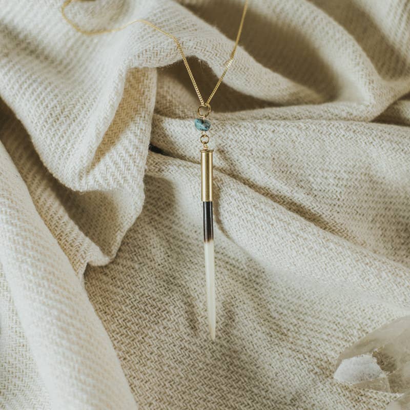 Commonform Quill + Turquoise Necklace