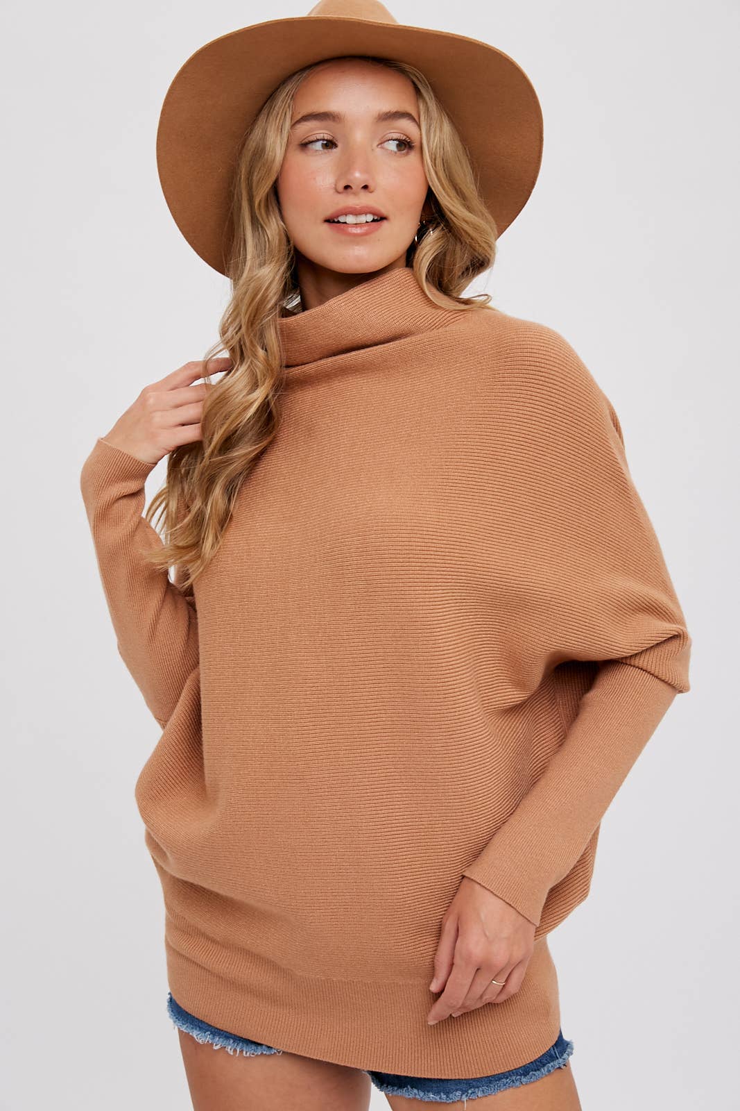 Megan - Slouch Neck Dolman Pullover