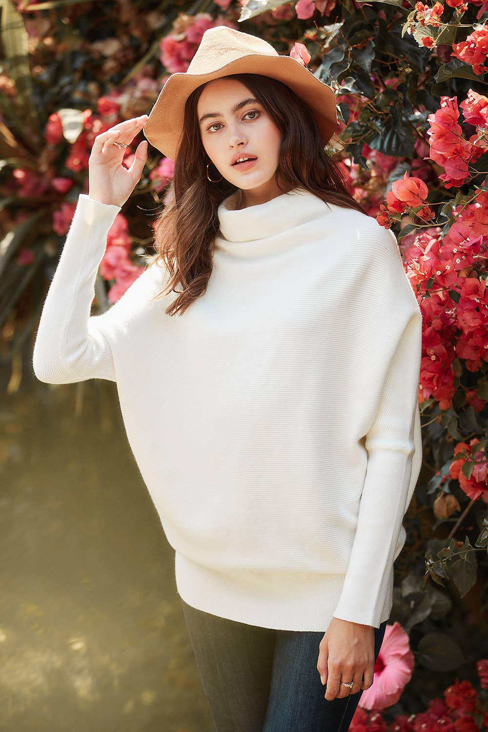 Megan - Slouch Neck Dolman Pullover