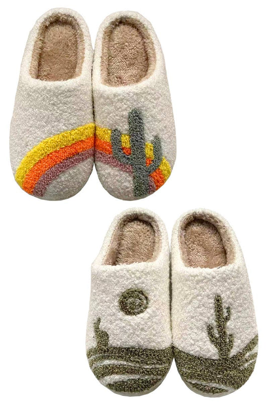 Cactus Rainbow Slippers