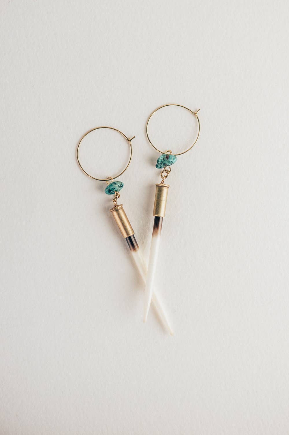 Commonform Quill + Turquoise Hoops