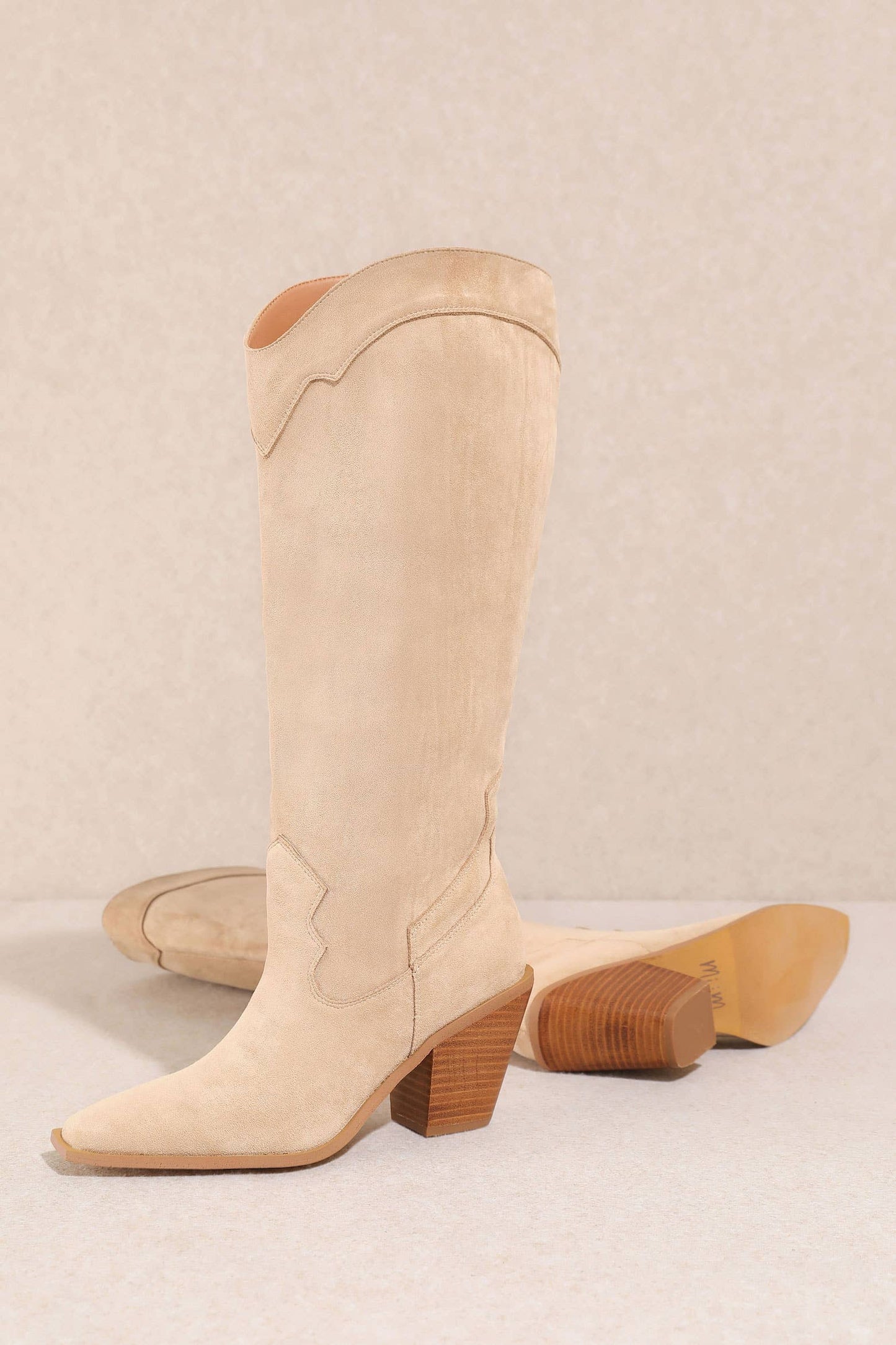 Miracle Miles - Classy Suede Western Women's Boots