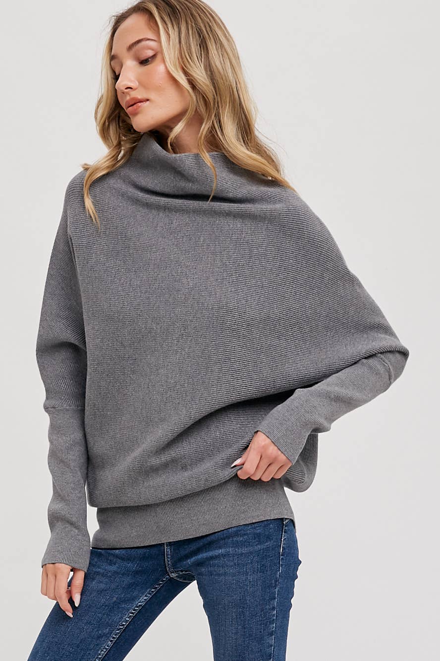 Megan - Slouch Neck Dolman Pullover