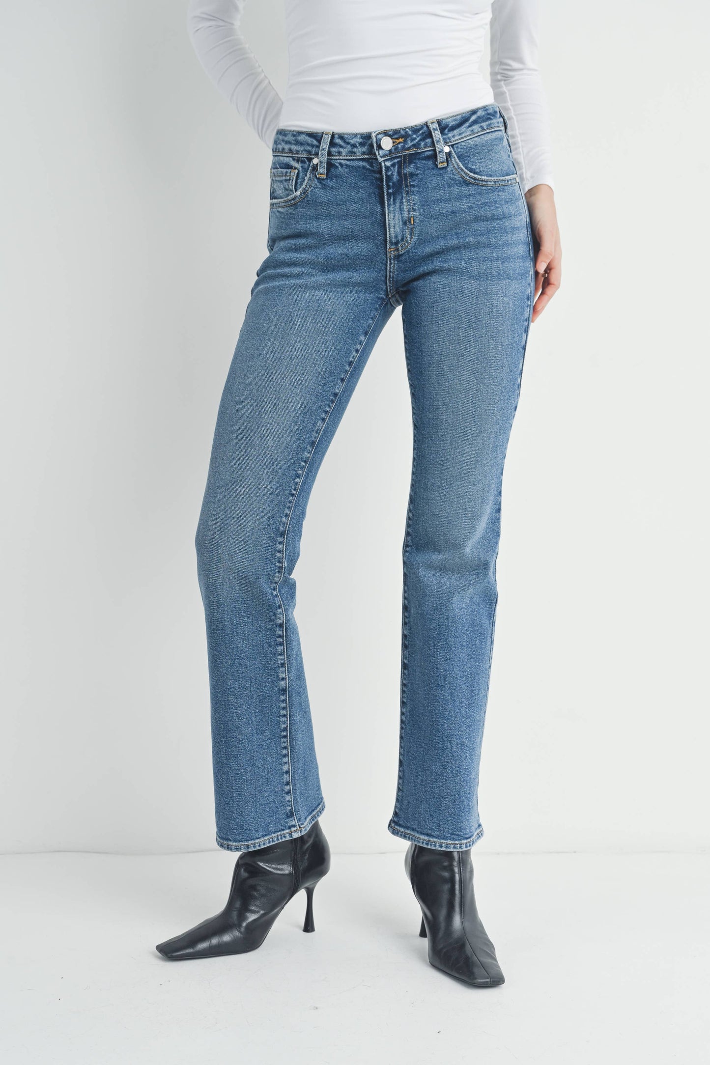 Just Black Denim - Low Rise Vintage Slim Bootcut