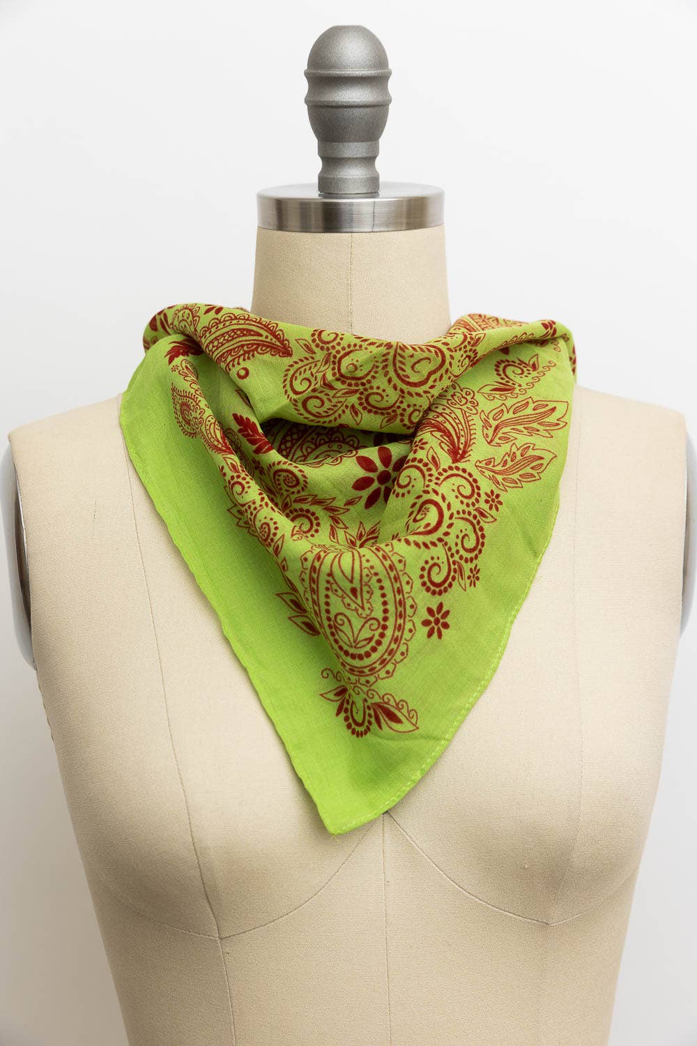 Vintage Pattern Bandana - Boho Chic Square Scarf