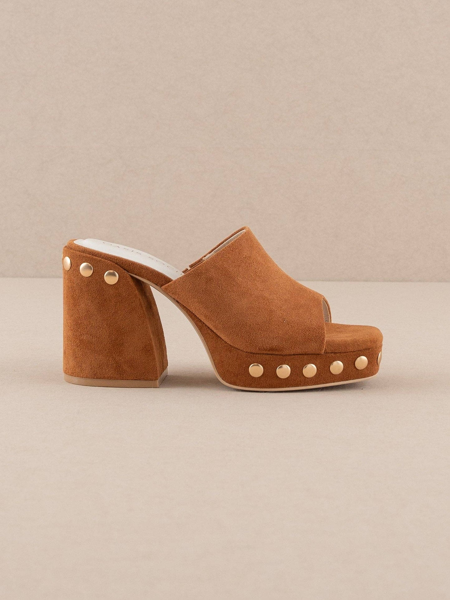 Oasis Society The Leona | Caramel Studded Platform Heel