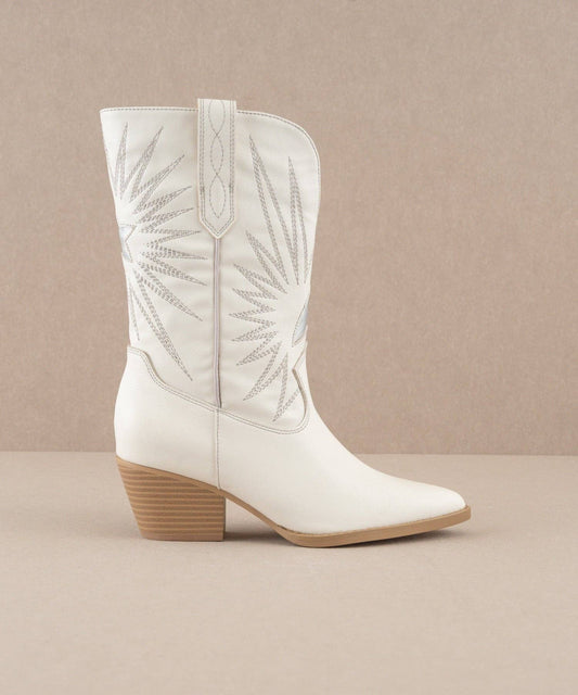 Oasis Society The Bristol White | Star Burst Western Boot