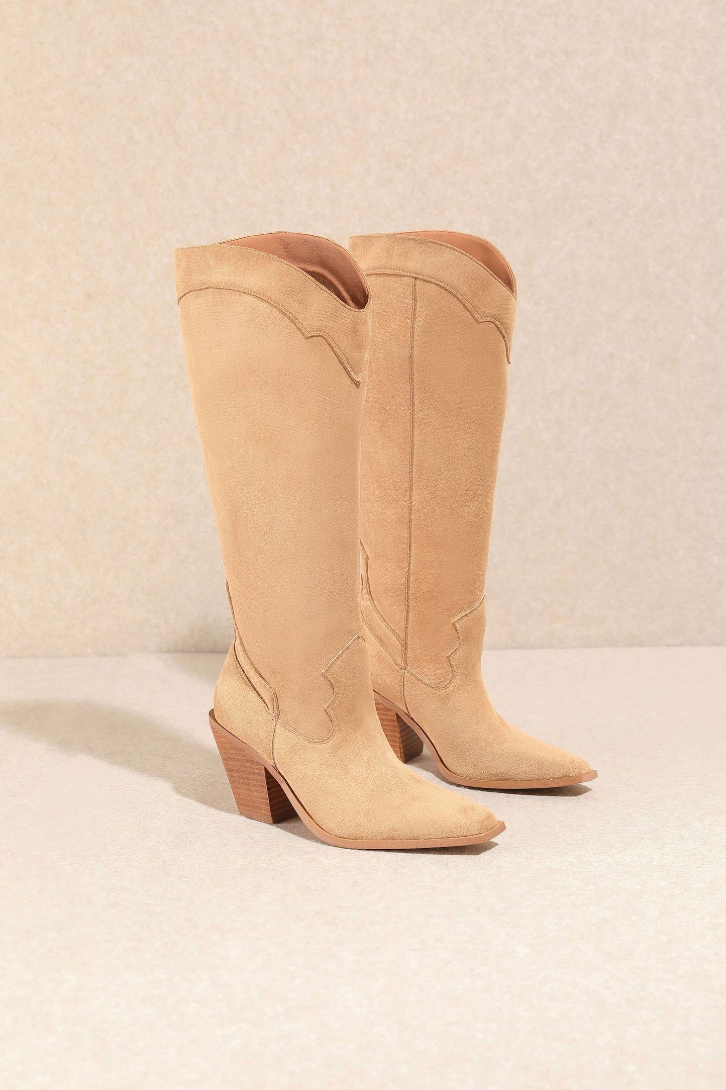 Miracle Miles - Classy Suede Western Women's Boots