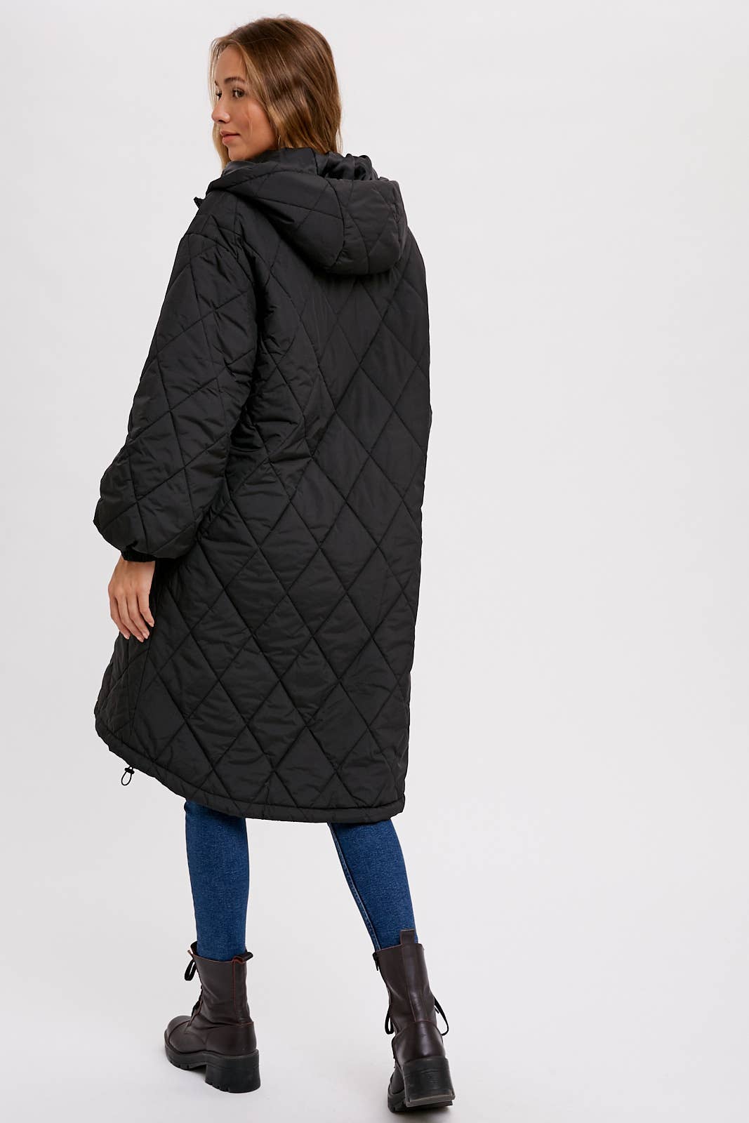 Renee - Longline Quilted Puffer Jacket