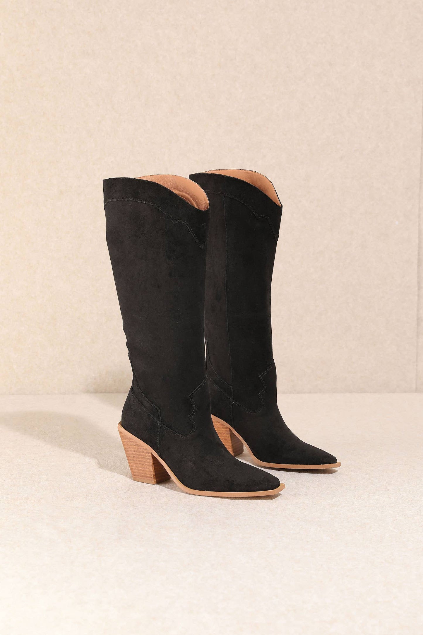 Miracle Miles - Classy Suede Western Women's Boots