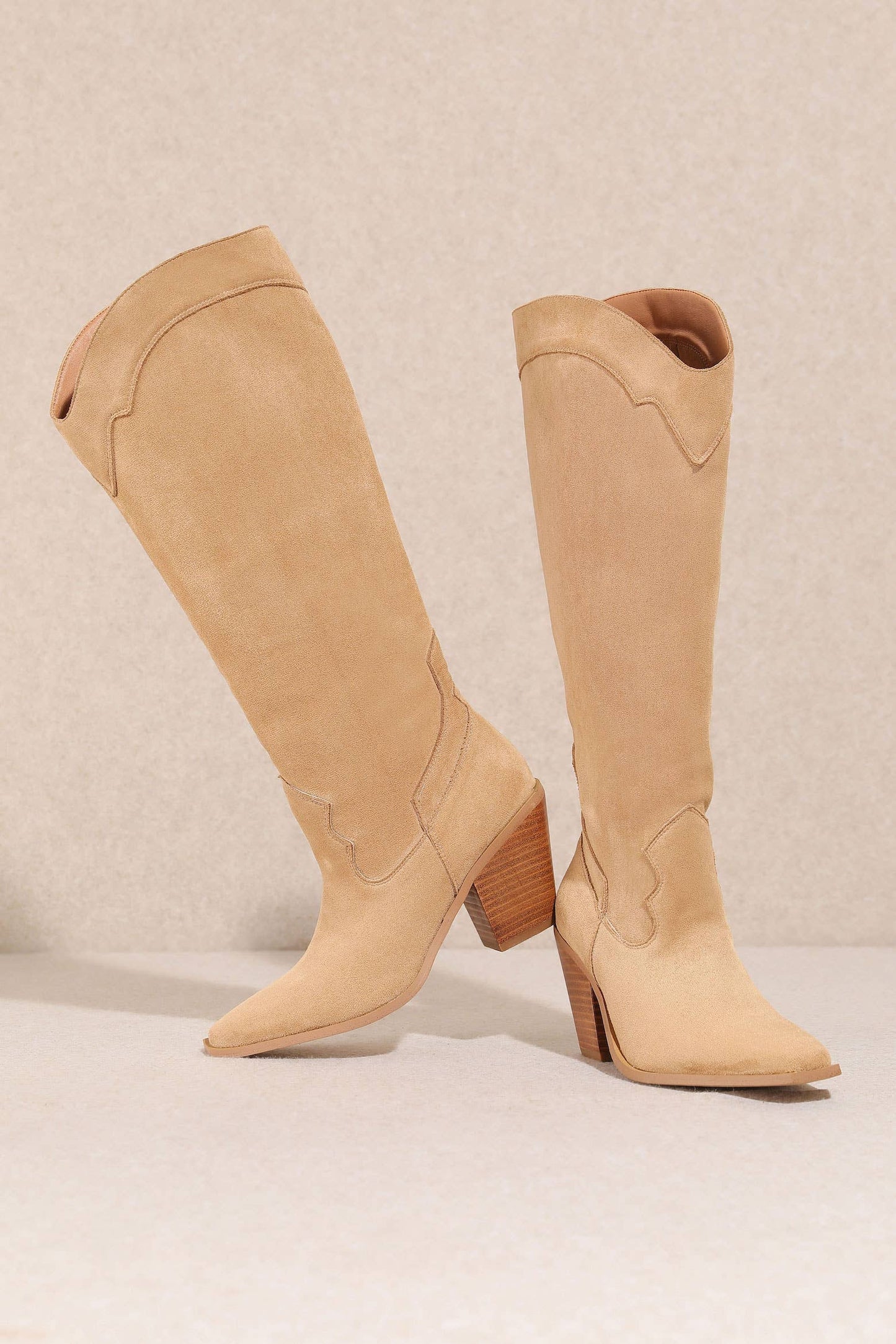 Miracle Miles - Classy Suede Western Women's Boots