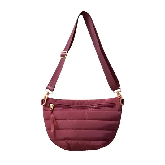 The Blake - Crescent Puffer Sling Bag