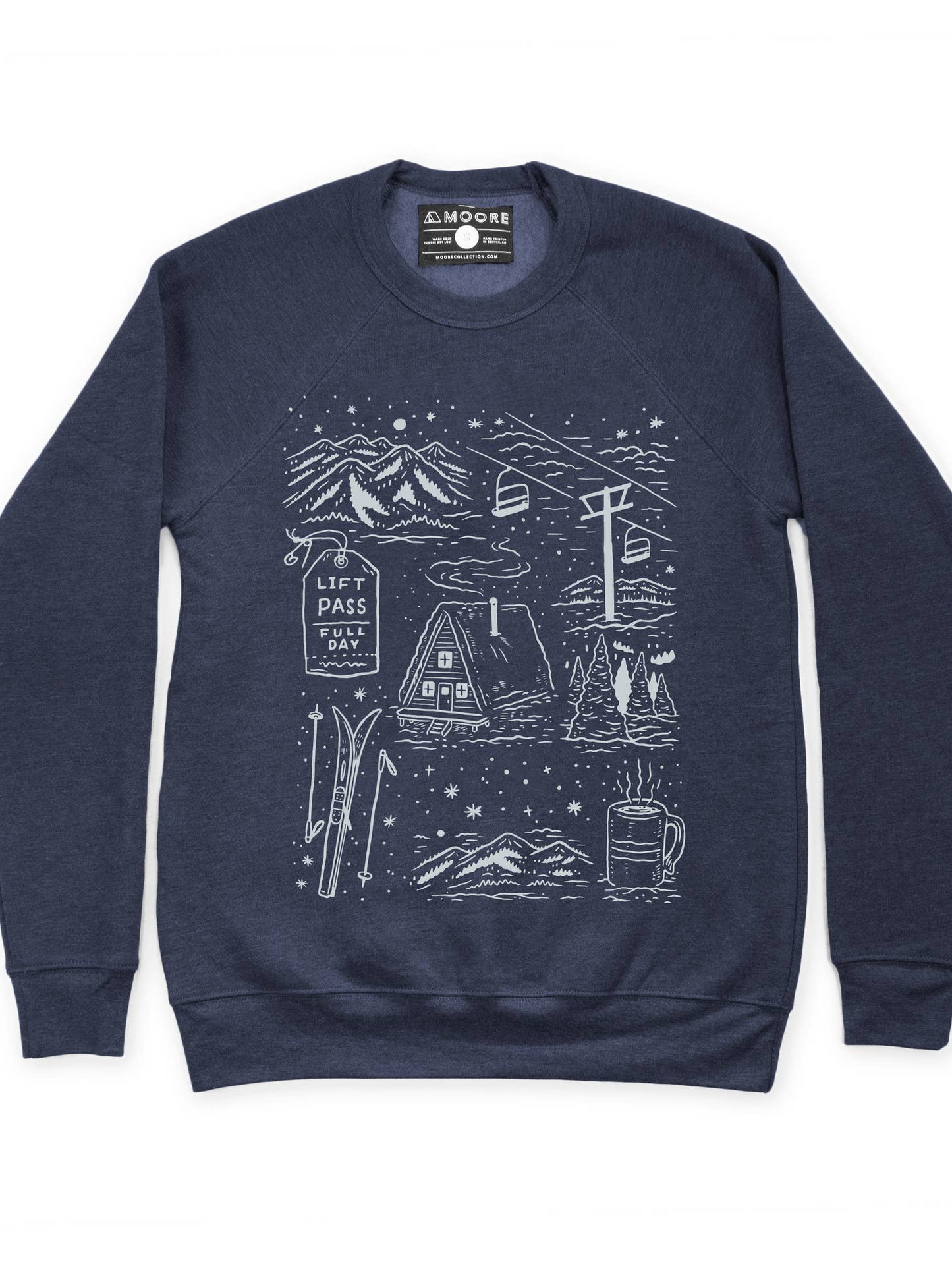 Moore Collection - Ski Days Crewneck Sweatshirt