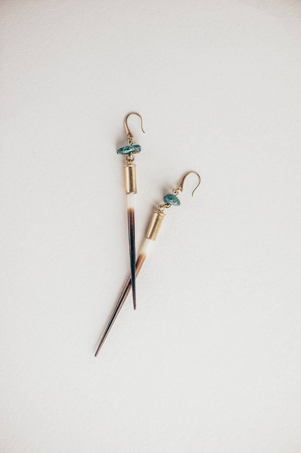 Commonform Quill + Turquoise Earrings