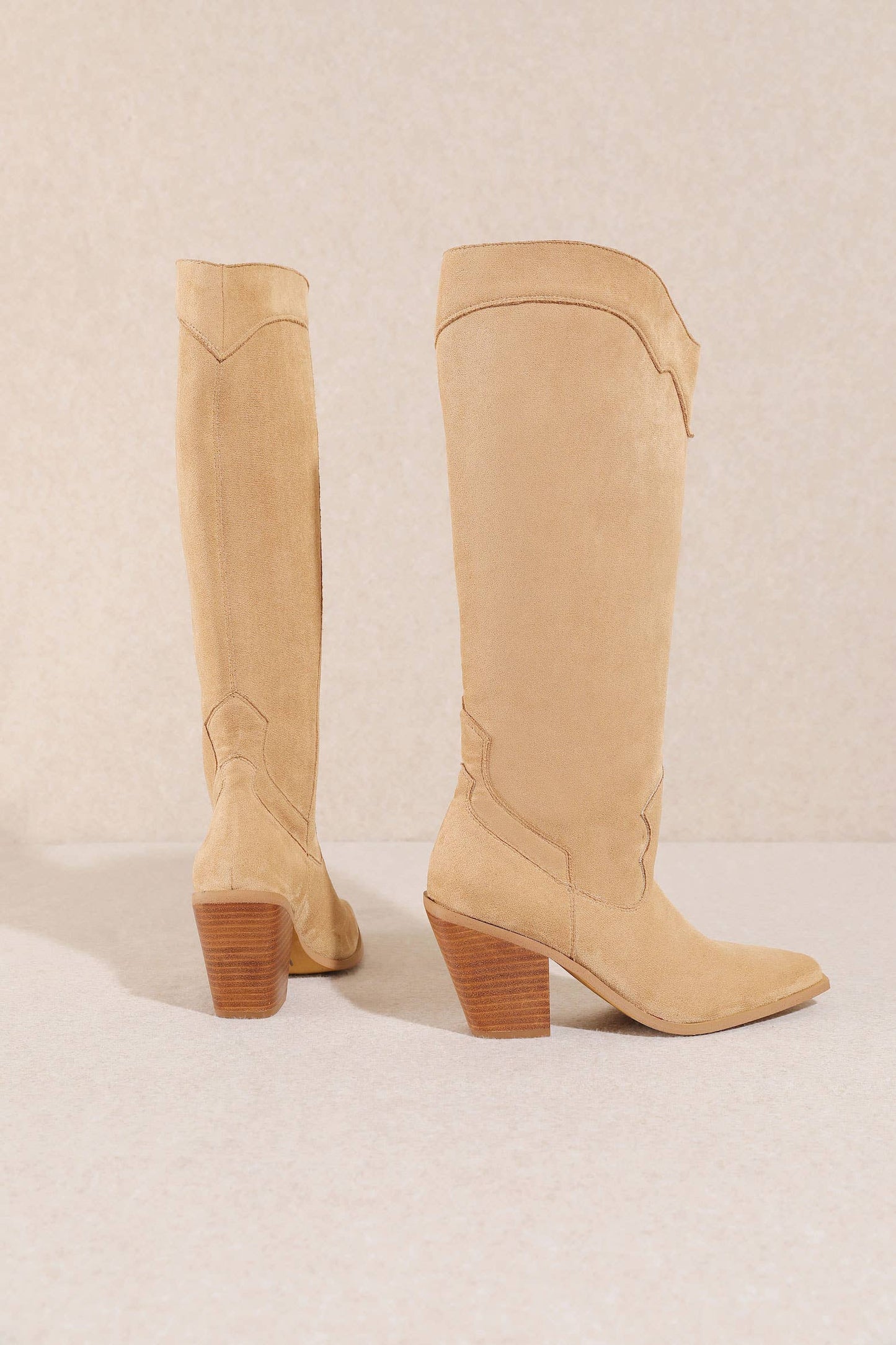 Miracle Miles - Classy Suede Western Women's Boots