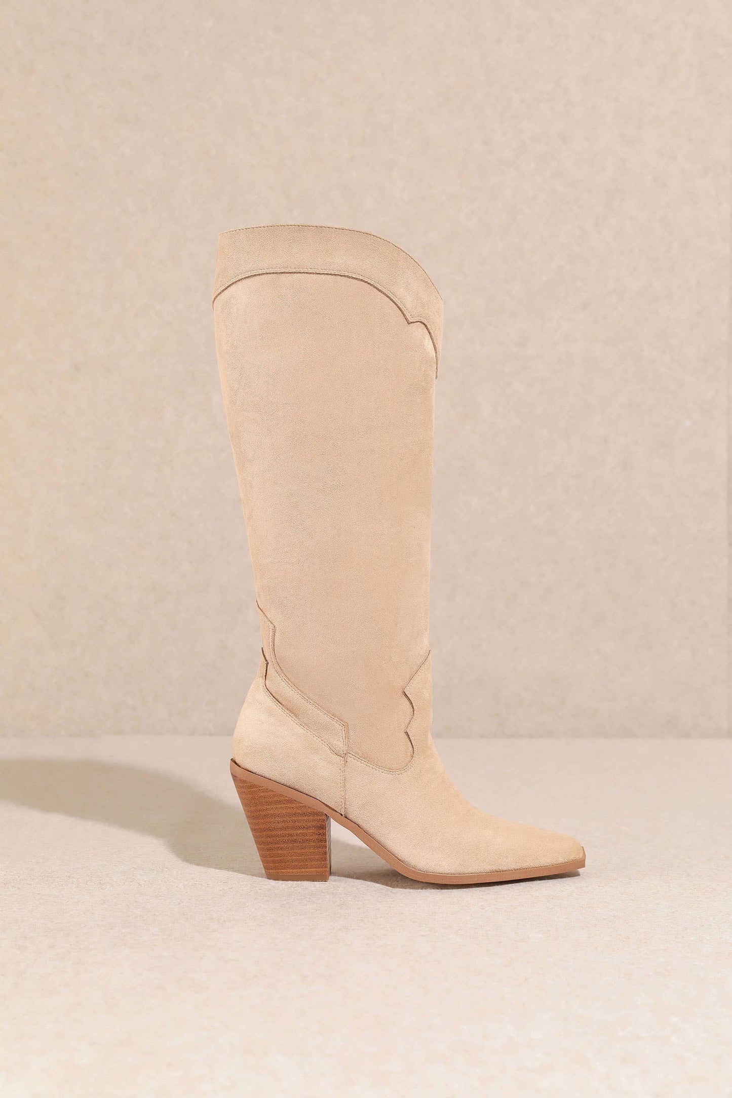 Miracle Miles - Classy Suede Western Women's Boots