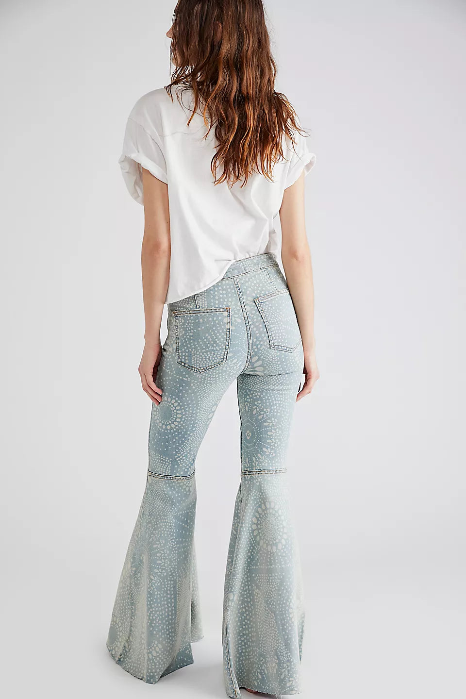 Free People Just Float On Flare Jericho Blue Jeans