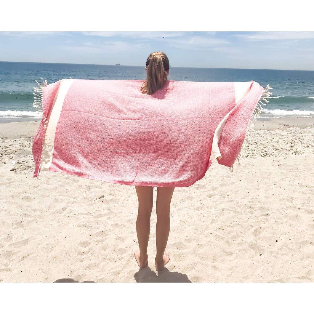 Organic Cotton Towel, Turkish Bath Towel, Mustard Beach Towel